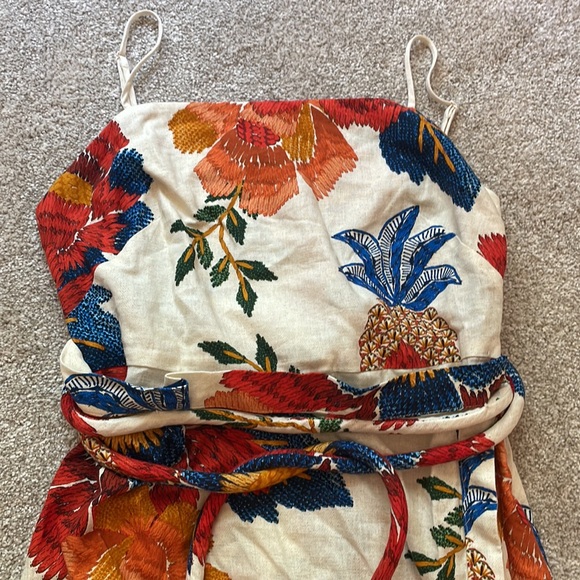 FARM Rio Pineapple Flowers Midi Dress, sz S - Picture 8 of 16